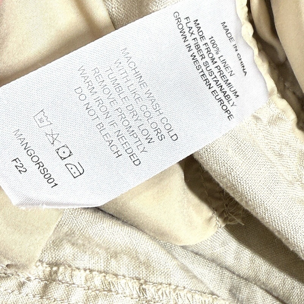 Quince Beige Wide Leg Linen Pants - Large - Picture 5 of 16